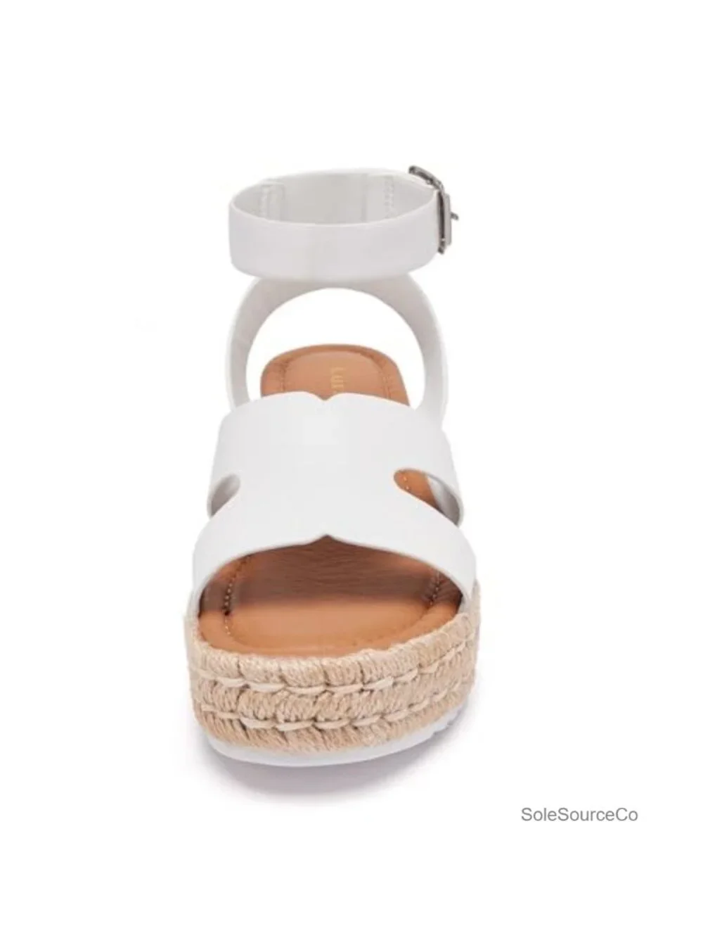 Women's Platform Espadrille Sandals Adjustable Ankle Strap Wedge Open Toe PU